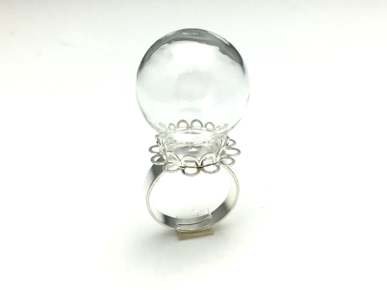 1675.スワロ入り♡ ドーム型レジンリング♡